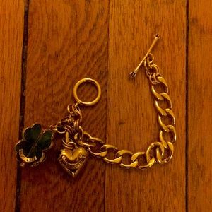 Juicy Couture vintage gold charm bracelet